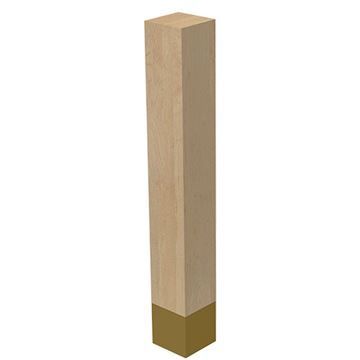 Designs of Distinction 4 x 29 Inch Square Leg with Satin Brass Sleeveimage