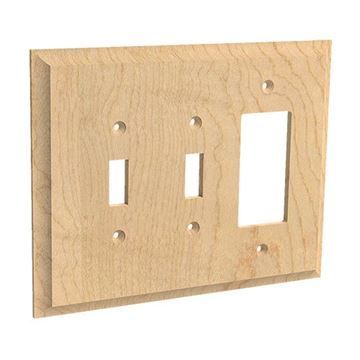 Designs of Distinction Double Toggle & Single Rocker Switchplateimage