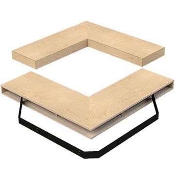 Designs of Distinction Furniture Grade Corner Floating Shelfimage