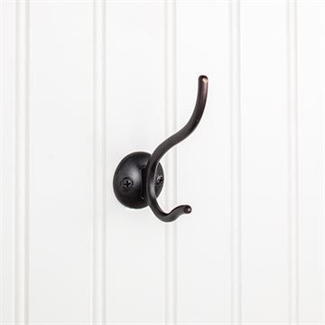 Elements Simple Double Wall Mount Coat Hookimage