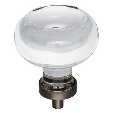 Jeffrey Alexander Harlow Large Glass Button Knobimage