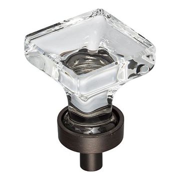 Jeffrey Alexander Harlow Small Glass Square Knobimage