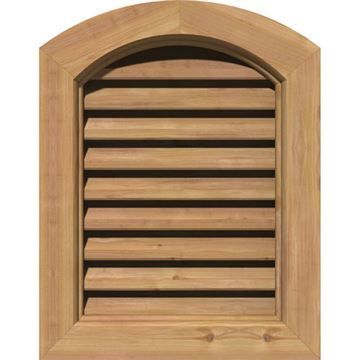Restorers Architectural Arch Top Cedar Brickmould Frame Gable Ventimage