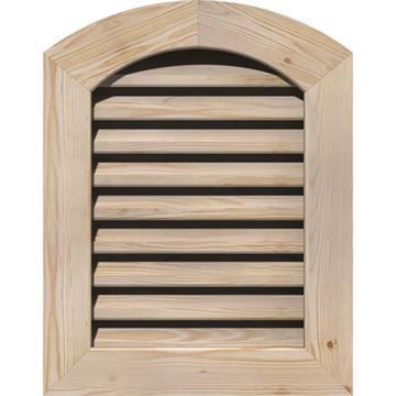 Restorers Architectural Arch Top Pine Flat Trim Frame Gable Ventimage