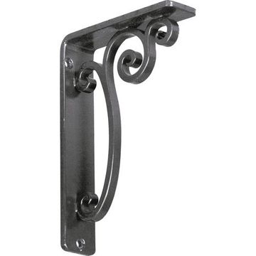 Restorers Architectural Avery Iron Single Brace Shelf Bracketimage
