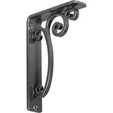 Restorers Architectural Avery Iron Triple Brace Shelf Bracketimage