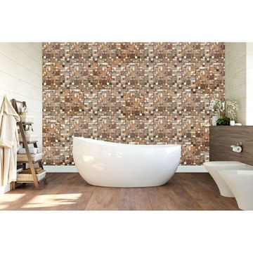 Restorers Architectural Belmont Boat Wood Mosaic Wall Tileimage