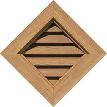 Restorers Architectural Diamond Cedar Brickmould Frame Gable Ventimage