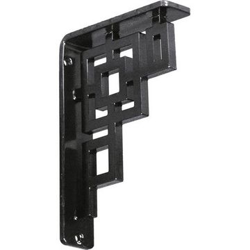 Restorers Architectural Eris Iron Single Brace Shelf Bracketimage