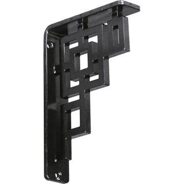 Restorers Architectural Eris Iron Triple Brace Shelf Bracketimage