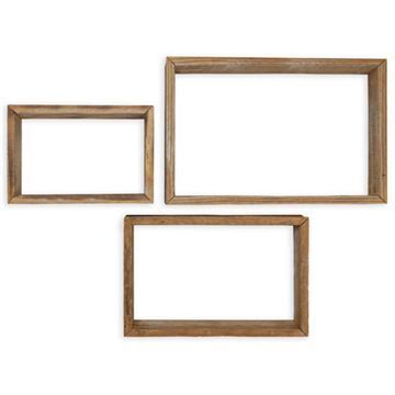 Restorers Architectural Farmhouse Rectangle Open Set 3 Shadow Boxesimage