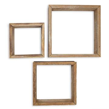 Restorers Architectural Farmhouse Square Open Set 3 Shadow Boxesimage