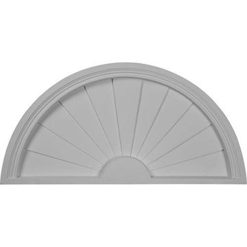 Restorers Architectural Half Round 31 3/4 Sunburst Urethane Pedimentimage