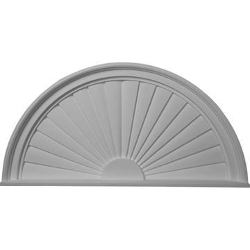 Restorers Architectural Half Round 36 Sunburst Urethane Pedimentimage