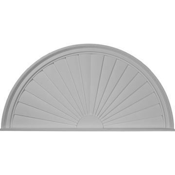 Restorers Architectural Half Round 48 Sunburst Urethane Pedimentimage