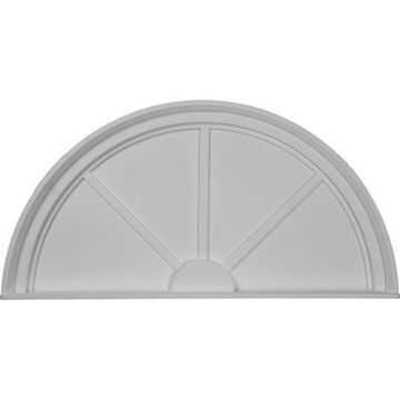 Restorers Architectural Half Round Spoked Urethane Pedimentimage