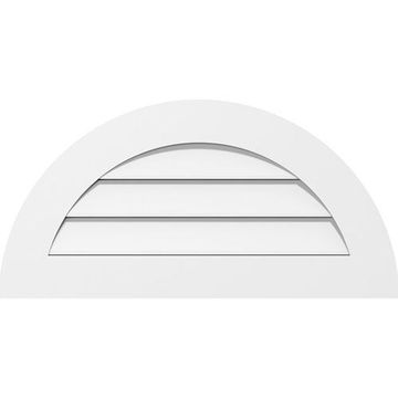Restorers Architectural Half Round Standard Frame PVC Gable Ventimage