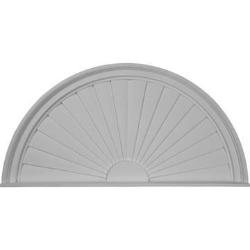 Restorers Architectural Half Round Sunburst 40 Urethane Pedimentimage