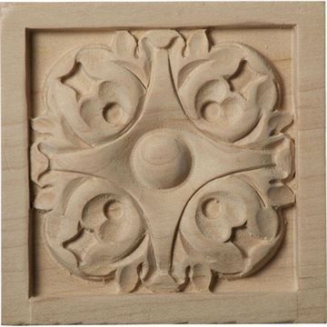 Restorers Architectural Leaf Square Rosette Appliqueimage