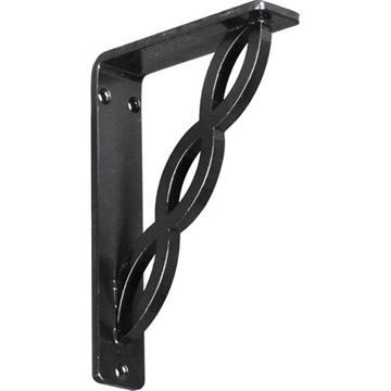 Restorers Architectural Loera Iron Single Brace Shelf Bracketimage