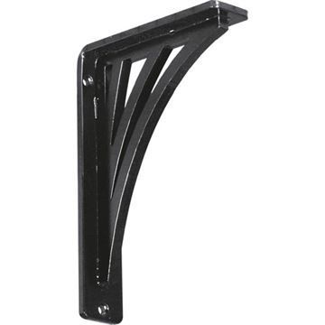 Restorers Architectural Nevio Iron Triple Brace Shelf Bracketimage