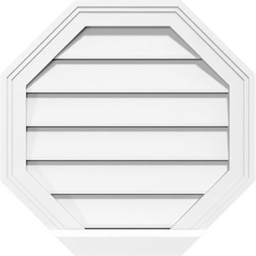 Restorers Architectural Octagon 2 Brickmould Frame PVC Gable Ventimage