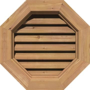 Restorers Architectural Octagonal Cedar Brickmould Frame Gable Ventimage