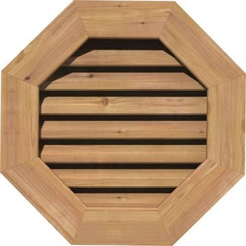 Restorers Architectural Octagonal Cedar Flat Trim Frame Gable Ventimage