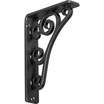 Restorers Architectural Tristan Iron Single Brace Shelf Bracketimage