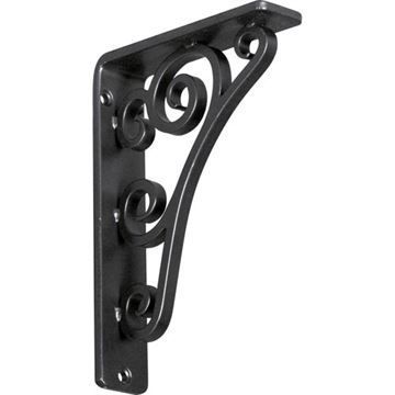Restorers Architectural Tristan Iron Triple Brace Shelf Bracketimage