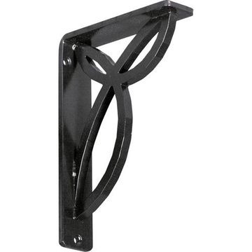 Restorers Architectural Versailles Iron Triple Brace Shelf Bracketimage