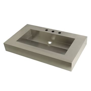 Fauceture Commercial Stainless Steel Bathroom Wash Basin 22 x 37 Inchimage