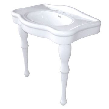 Fauceture Imperial Basin Console Sink with 8 Inch Faucet Holesimage
