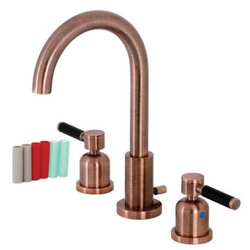 Fauceture Kaiser Lever Gooseneck Widespread Bathroom Faucetimage