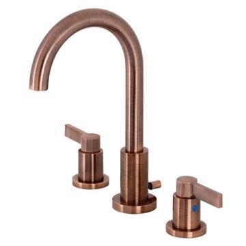 Fauceture NuvoFusion Lever Gooseneck Widespread Bathroom Faucetimage
