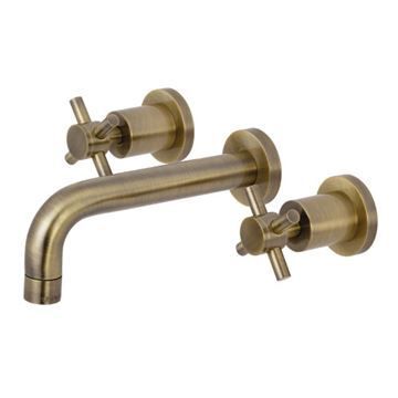 Restorers Concord 2-Handle Wall Mount Bathroom Faucet - Crossimage