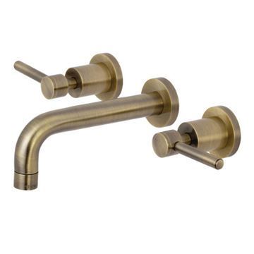 Restorers Concord 2-Handle Wall Mount Bathroom Faucet - Leverimage