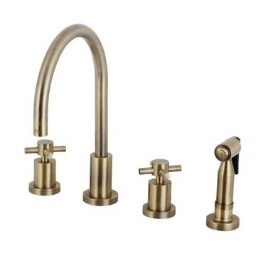 Restorers Concord 8 Inch Kitchen Faucet & Sprayerimage