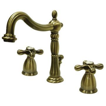 Restorers Heritage Widespread Bathroom Faucet - Metal Crossimage
