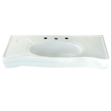 Restorers Imperial Ceramic Console Sink Basin Only - No Legsimage