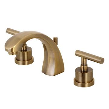 Restorers Manhattan 8 Inch Widespread Metal Lever Bathroom Faucetimage
