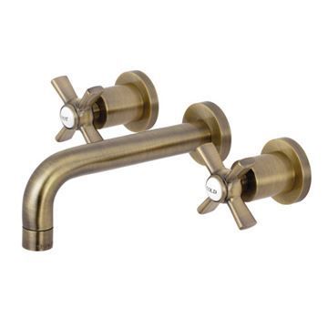 Restorers Millenium 2-Handle Wall Mount Bathroom Faucet - Crossimage