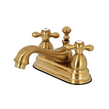 Restorers Restoration 4 Inch Centerset Lavatory Faucet - Metal Crossimage