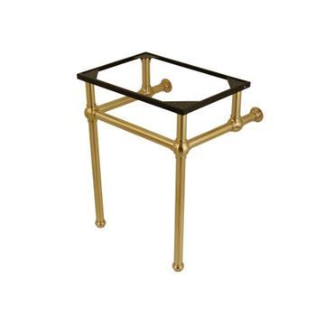 Restorers Templeton Brushed Brass Console Legs Only - No Topimage