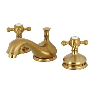 Restorers Vintage Widespread Bathroom Faucet - Metal Crossimage