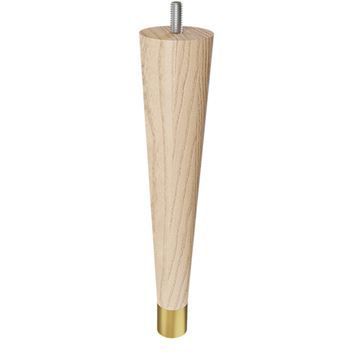 Designs of Distinction 9 Round Tapered Foot - Satin Brass & Boltimage