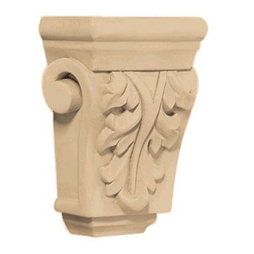 Designs of Distinction Hand Carved 4 1/2 Inch Acanthus Corbelimage