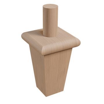Designs of Distinction Wright Square Column Bun Foot with Tenonimage