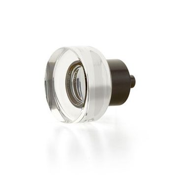 Schaub City Lights Round Disc Glass Cabinet Knobimage