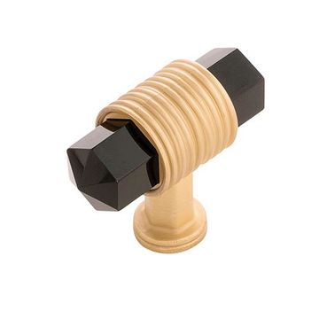 Belwith-Keeler Chrysalis Black Glass T Knobimage